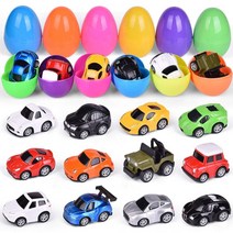 FUN LITTLE TOYS 다이 캐스트 자동차 이스터 에그 파티 장난감 12pcs