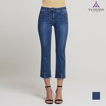 올리비아로렌 심플 슬림 데님 팬츠 VVCMPVM3431