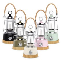 몬스터라이트 클래시카 빈티지 LED 감성캠핑랜턴 가스렌턴모티브, 3400mAh, 블랙