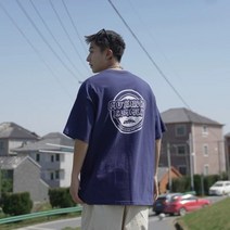 순면 100%에 도톰한 여름 프린트 반팔 티셔츠 남자 루즈핏 레깅스
