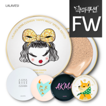 [라라베시 공식] 악마쿠션 광채커버 FW타입, 본품+리필1(시바이누), 옐로우17호
