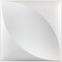 세라믹사이딩 메탈사이닝 아트월 3D 입체 벽 스티커 장식 거실 벽지 벽화 방수 패널 금형 욕실 주방 30x3, 25 V_02 1 Piece-Matt white