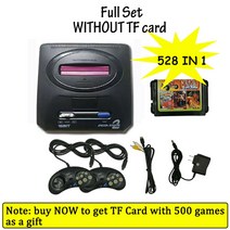 비디오 게임기 레트로 오락실 가정용 셋트 원래 sega megadrive md2 미니 tv 게임 콘솔 조이스틱 16 비트 av 출력 더블 유선 게임 패드 컨트롤러, 아니 tf 카드