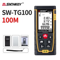 레이저거리측정기 sndway 레이저 거리 측정기 50m 70m 100m 120m 레이저 거리 측정 bilevel bubbleelectronic 눈금자 주택 건설 및, sw-tg100(100m)