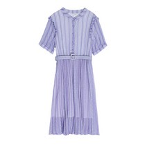 SanVicen 프렌치핏 세미 롱 플리츠 원피스입니다