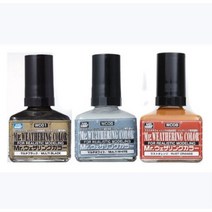 군제 락카 도료 WC 웨더링 컬러 40ml, WC06 멀티 그레이