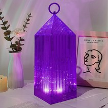 감성 인테리어무드등 침실 무선 화장대 빈티지 충천식조명, 신비한 보라색삼색 조명 무단 조광