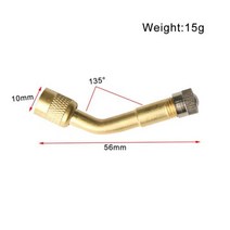 샤오미 호환 M365Max G30 오토바이 용 4590135 ° 연장 공기 밸브 자동차 전기 스쿠터 American Valve Extension Tube, Gold 135 Degree