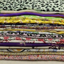 1셋-12마 쉬폰나염 랜덤 럭키박스 다양한 보들보들 시원한 예쁜랜덤 연습용