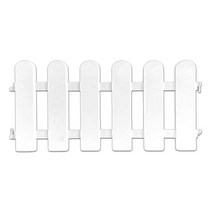 차폐휀스 담장공사 단독 주택 카페 담장 펜스 정원 마당 울타리 테두리 흰색 diy 플라스틱 잔디 테두리 식물 보호기 테두리 장식 안뜰 풍경, 흰색 50x30cm