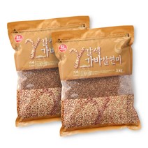 두보식품 갈색가바 찰현미 3kg 2봉 / 21년산 햇곡, 2개