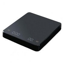 업소용 전기식 지시 저울 이유식 에스프레소 커피 계량기LCD 스크린 커피 저울 고정밀 충전식 다기능 3kg, 한개옵션2, 02 Black, 한개옵션1