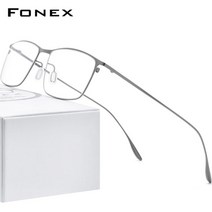 티타늄안경테 반뿔테안경 금테 반무테 연예인안경 fonex 합금 프레임 남성 사각 프레임 새로운 전체 한국