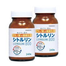 웰니스 L 시트룰린 알약 형태 헬스 보충제 운동보조제 240정, 2병, 2개월분