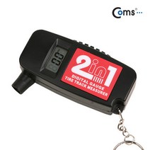 Coms 자동차 타이어 공기압 측정기 A4114/마모 체크 공기압게이지/측정기, 선택1, 선택없음