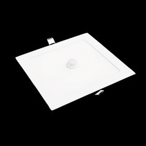 LED 16W 7인치 초슬립 사각 매입 센서등, 전구색