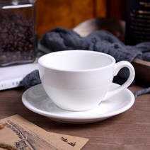 바리스타 핸드 커피 도구 도징링 템퍼 220ml 고급 세라믹 커피 컵 세트 간단한 유럽 스타일 우유 머그잔 카, 03 Snow White