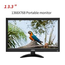 LCD 모니터 세로 34인치 가성비 240hz 인치 휴대용 디스플레이 인치 게임, 13.3인치 1366x768
