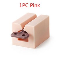 치약 디스펜서 실리콘 바닥 롤링 공간 절약 압착기 크림 튜브 압착 홈 욕실 액세서리, 1PC Pink