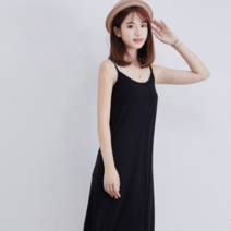 오너클랜 3컬러 끈나시 슬리브 원피스 LKO80