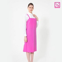 예경 [고주파]앞 뒤 다른 기능성 우레탄 H형 방수 앞치마_중, PO-0521/분홍색(무광), 1개