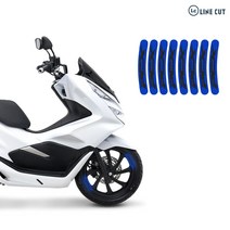 LINE CUT 혼다 PCX125 21-23 PNG 로고 휠스티커 림테이프 데칼 스티커, 노랑
