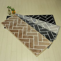 리앤데코 헤링본 발매트 + 주방매트 SET, 헤링본 발매트+주방매트/그레이