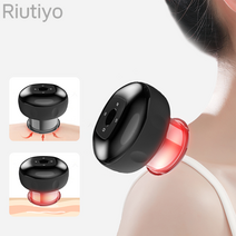 스마트 괄사 마사지기 무선 USB충전식 Riutiyo, 검정색, 12단 조절