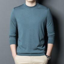 Z3JC 남성 루즈핏 따뜻한 반폴라 솔리드 폴라 니트