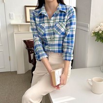 기본 체크 셔츠_H