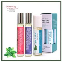 바르는 아로마 롤온 스틱 아로마 롤 숙면 아로마롤온 라벤더오일 페퍼민트오일, (8ml)허브샵-라벤더