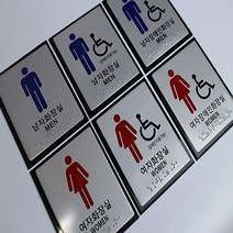 장애인화장실표지판 화장실점자표시판 점자안내판, 5. 남자장애인화장실