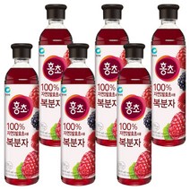 대상 청정원 홍초 복분자 900ml x 6개