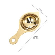 계란노른자분리 노른자분리기 스테인레스 스틸 달걀 흰자 기 도구 필터 가제트 주방 액세서리 깔때기 스푼 분배기 도구, 금