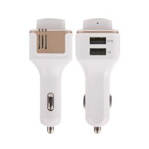 차량용 공기청정기 블루투스연결 헨즈프리 이어셋 USB 이어폰 자동차 공기정화기, 핑크