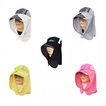 별도표기 햇빛가리개 차양막 모자용 탈부착형 똑딱이 매쉬 쿨탭 등산 골프 야외, 올래쿨캡-블랙