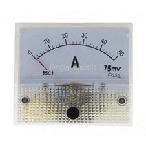 검류계 전류계 전류측정기 85C1-A DC 포인터 15A 20A 30A 50A 75A 100A 150A 200A 300A 필요 션트 85C1 아날로그 AMP 미터 6456mm 크기