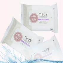 하늘선물 물티슈 20매 리필 여행 단체 대량 판촉, 단품