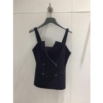 브라탑 품형제 신 여성의류 봄계절 스타일리쉬 슬림핏 핏아우터 이너 베스트 조끼 상의 2662629438
