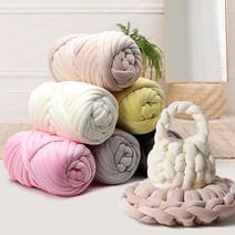 벨벳 자이언트얀 1kg 뜨개질 가방 털실 손뜨개실 빅얀 8230967EA, csmun500 다팔자csmun500 아이보리, csmun500 다팔자csmun500 본상품선택