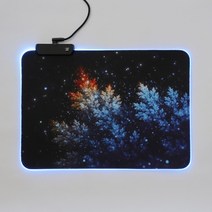 씨즌M닷컴 MAYPLE LED게이밍 마우스패드35x25cm 12모드 USB 트리