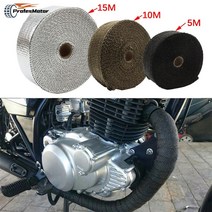 열반사단열재 오토바이 배기 랩 열 테이프 열 랩 매니 폴드 절연 롤 저항 보호 타이, 5cm 5m Silver