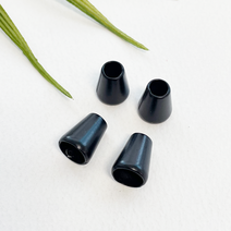 헤세드 합금) 13mm 삼각벨 스트링벨 스트링 마감장식 (4개), 매트블랙