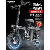 전동자전거 전동스쿠터 미니전기차 출퇴근 영구 접이식 전기 자전거 소형 전원 보조 고 내구성 초경량 휴대용 전문 운전 배터리 자동차 차량용, [01] 주력 버전 6A 전기 24KM8 무거운 충격, [01] 48V, [01] 20AH