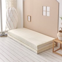 러버앳홈 미디엄 7.5cm SS 3단 접이식 천연라텍스 토퍼 매트리스