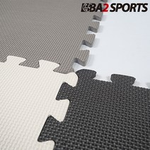 바투 층간 소음방지 바닥 방음 충격흡수 홈짐 스포츠 퍼즐 매트 4개입 1세트, 블랙