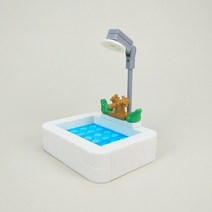 레고 닌자고 시티 MOC 가구 빌딩 블록 부품 하우스 체육관 호환 도시 조립 장난감 소년 소녀 취미 교육 ju, 40 bathtub2
