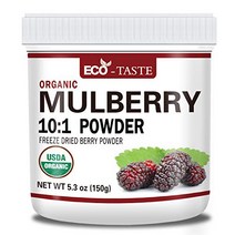Organic Mulberry 10:1 Extract Powder 5.3oz(150g) All Natural Berry Powder Raw Non GMO Gluten Fr, 1