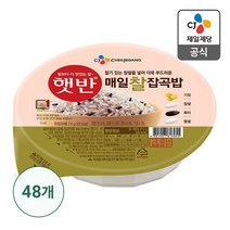 햇반 매일 찰잡곡밥, 210g, 48개