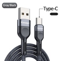 에서 선박 us USB 유형 C 케이블 Xiaomi mi 3A 초고속 충전 휴대전화 충전기 데이터 와이어 코드 3m, CHINA, Red Black, 4M